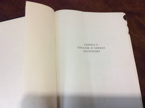 Vintage The New Cassell’s German Dictionary German-English Funk & Wagnalls Co HC - Picture 5 of 16