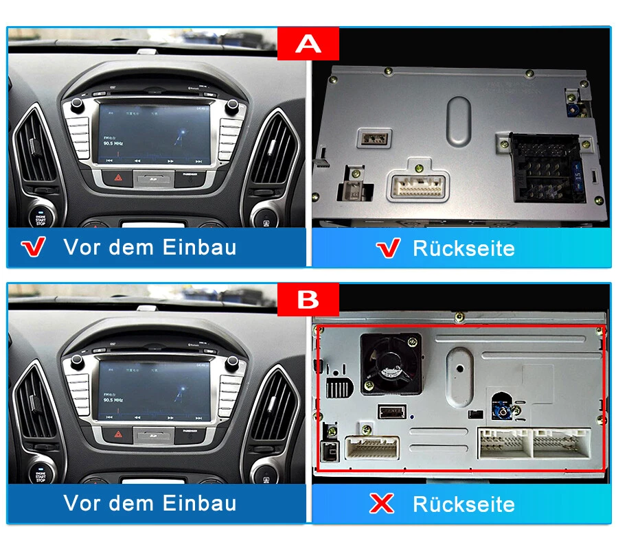 32GB Android 13 Für Hyundai IX35 Tucson 2009-2015 Autoradio GPS NAVI BT SWC DAB+ - Bild 2 von 4
