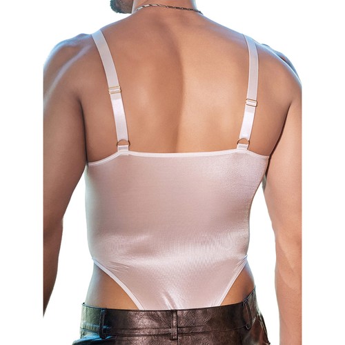 Herren Turnanzug Sling Overall Pyjama Body Bademode Kostüm transparent Badeanzug - Bild 25 von 33