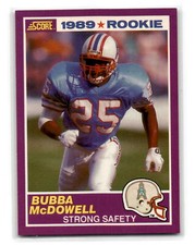 1989 Score Supplemental #427S Bubba McDowell Houston Oilers 202494