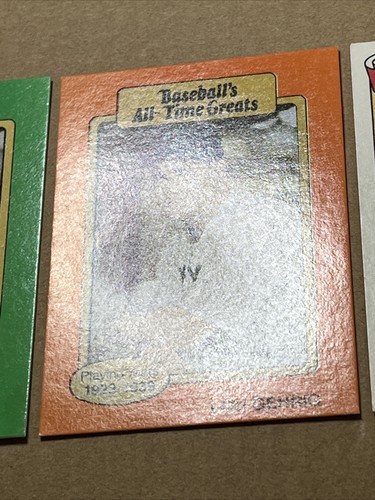 Lou Gehrig 1987 Green Series & Orange All Time Greats & 1989 Swell Hall Of Fame - Picture 6 of 8