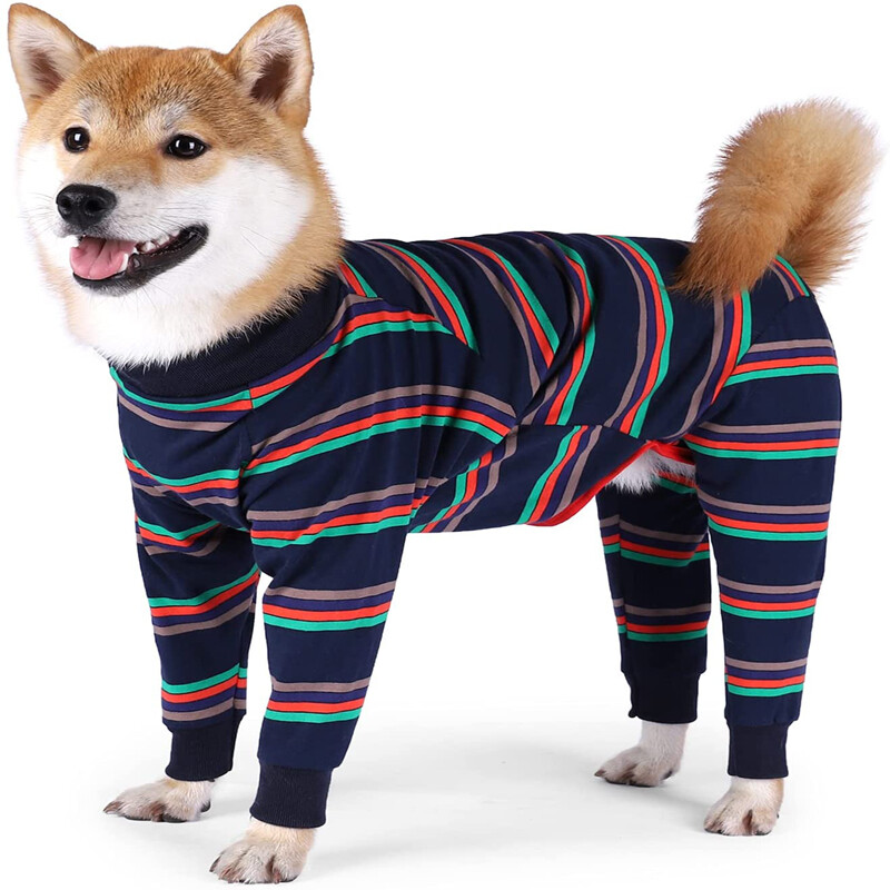 Dog Stretchy Jumpsuit Coat Recovery Post Surgery Suit Pet Puppy Dog