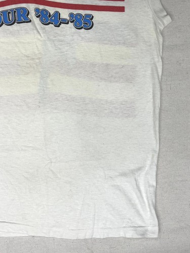 Vintage 1980s Bruce Springsteen Born In The USA Tour Size Lrg Sleeveless Tee 85 - Foto 22 di 23