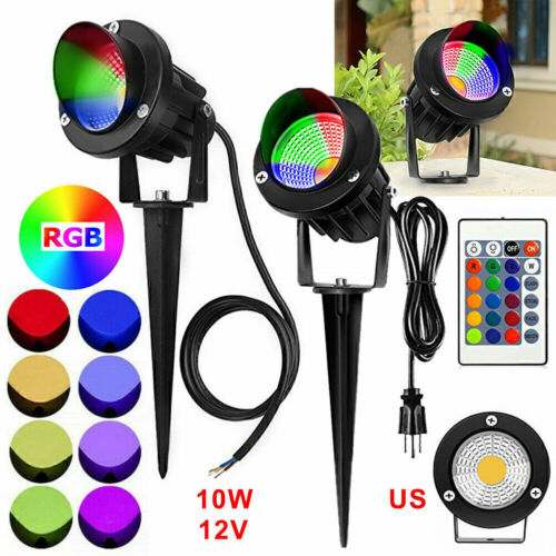 10W RGB LED Paisaje Foco Impermeable Patio Camino Lámpara Jardín Exterior - Imagen 3 de 15