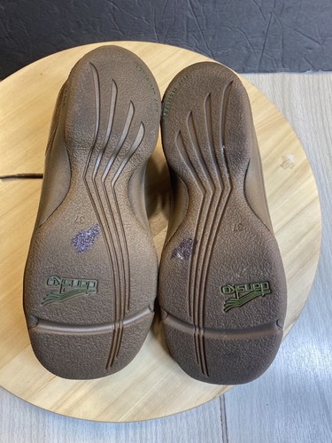 Dansko Krista Clogs Sneakers Shoes Womens Size 7 US 37 EU Brown Distressed - Picture 8 of 9