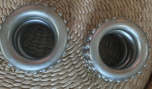 10 Vintage inspirierte Silber Perlen Draperie Ringe - Ösen Haken Luxuriös Antik Finish - Bild 9 von 12