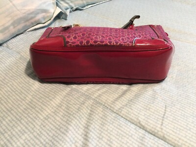 COACH Magenta Gold Poppy Signature Bag- No. F1382-26414-Med