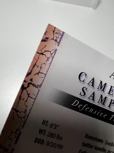 Cameron Sample 2021 SAGE Premier Draft Auto #A134 - Picture 3 of 11