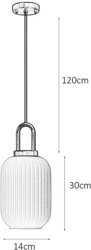 Brikey Clear Glass Pendant Light 5.1" NIOB - Picture 8 of 9