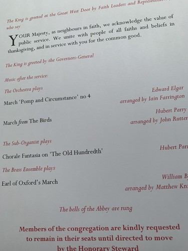 Official King Charles III Coronation Order of Service 2023 Booklet 06/05/2023 - Foto 2 di 2