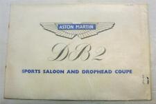 ASTON MARTIN DB2 Saloon DH Coupe Car Sales Brochure 1951/52 #1013