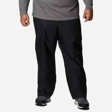 NWT 60 Columbia Rebel Roamer Rain Pants 3XT 36" Inseam Tall Black Waterproof