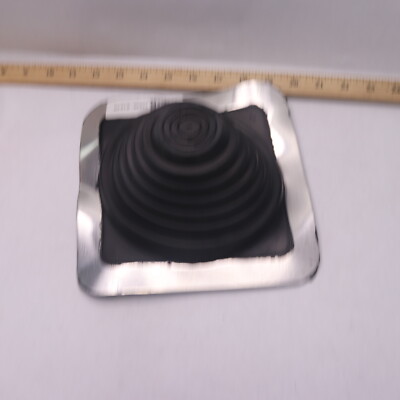 1/4 in. x 5-3/4 in. Aluminum Base Vent Pipe Flashing with Adjustable Rubber Collar in Black 1/4 in. x 5-3/4 in. Aluminum Base Vent Pipe Flashing with Adjustable Rubber Collar in Black