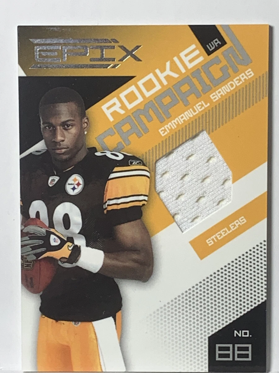 Emmanuel Sanders 2010 EPIX Rookie Campaign Jersey Relic 10