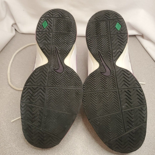 Nike Air Cage Court (549891-002) bianco viola scarpe da corsa sneakers donna taglia 9 - Foto 8 di 8