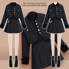 Designer Luxury Tweed Suit Women's 2 Piece Matching Set Fashionable High-End Fee