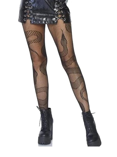Cross Print Fishnet Pantyhose for Women Gothic Y2K Cosplay Mesh Tights Fit - Picture 15 of 18