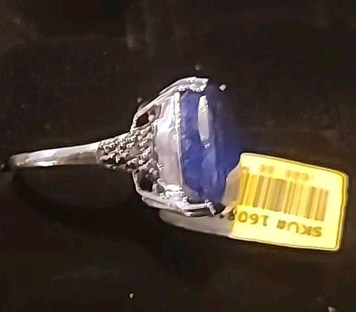 Ring SS 925 mit blauem Stein Größe 7 Neu - Bild 3 von 5