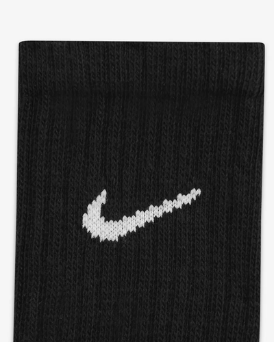 Nike Adult Cushioned Training Crew Socks Pack of 3 Pairs Unisex Grey-White-Black - Picture 9 of 12