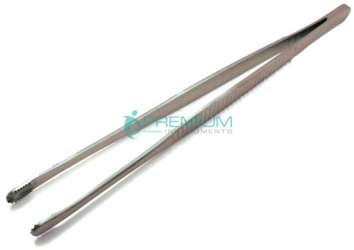 Russian Tissue Forceps 8" Serrated Tweezers Dental Surgical Premium Instruments - Picture 2 of 4
