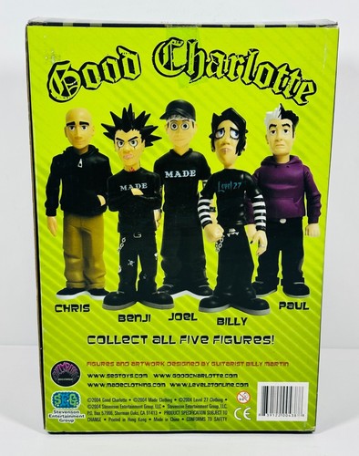 2004 S.E.G. Good Charlotte Komplettsatz 5 Figuren Benji Joel Billy Chris Paul - Bild 8 von 12