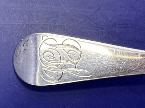 Pair Antique Georgian Sterling Teaspoons, Charles Boyton, London 1826 - Picture 4 of 5