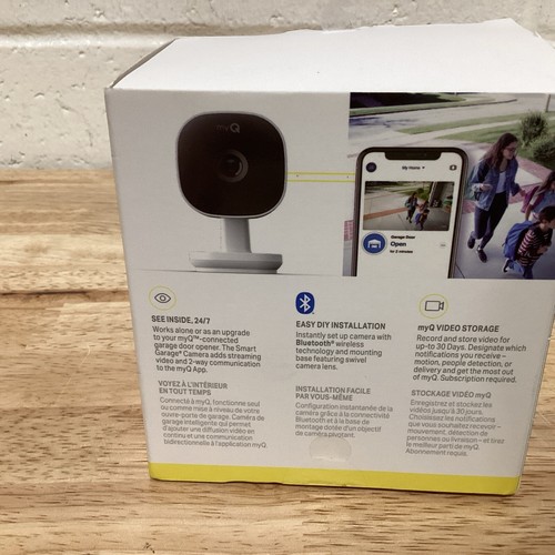 Neue, weiße MYQ WLAN-fähige intelligente Garagenkamera (#141-4120-000). - Bild 3 von 3