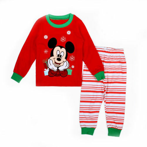 Boys Girls Kids Christmas Xmas Santa Sweatshirt Pants Pyjamas Set Outfit Gifts - Picture 26 of 38