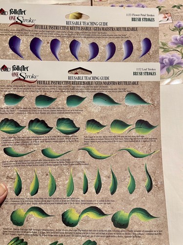 One Stroke Workbook + 6 Double Sided Teaching Guides Leaf/Petal - Picture 10 of 12
