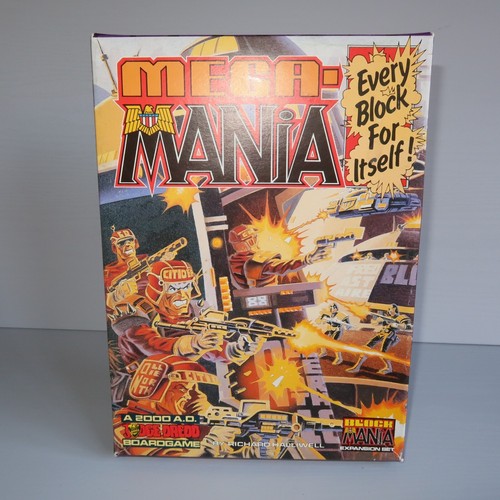 Games Workshop 1987 Block Mania y Mega-Mania 2000 AD Judge Dredd - Imagen 19 de 22