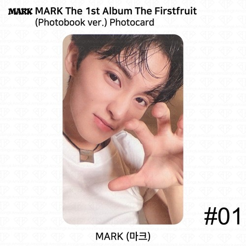Tarjeta fotográfica oficial MARK NCT The 1st Album The Firstfruit Photobook solapa cuadrada - Imagen 15 de 36
