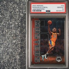 2022 MOSAIC JAM MASTERS #10 SHAQUILLE O'NEAL HOF POP 4 PSA Shaq