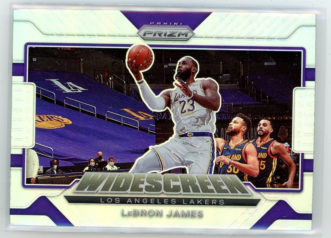 2021-22 Panini Prizm Basktball Widescreen Silver Prizm #10 LeBron James