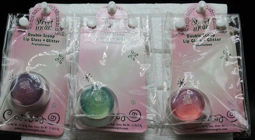 Street Wear by Revlon Lip Gloss + Glitter Lot of 3 Different Colors Free S&H