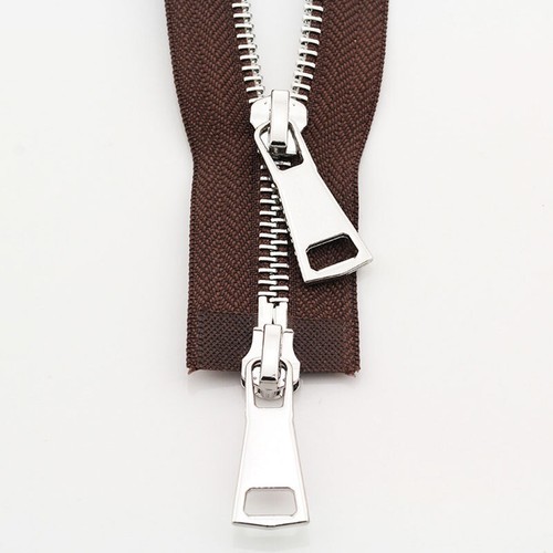 No. 5 Metal Teeth Chunky Zipper DIY Sewing Handbag Craft Purse Open End Long Zip - Picture 37 of 46