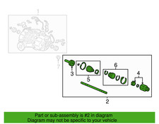 Honda 42310-TG7-A02 Rear, RH Axle Assembly Passport, Pilot New, Genuine