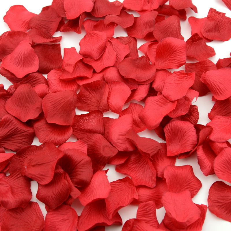 144pcs Artificial Flowers Rose Petal Silk Petals Wedding Flower Girl Basket Deco - Picture 22 of 27
