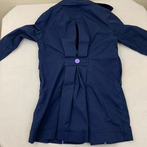Gap Kids Girl’s Size Large Peacoat Jacket Blue Purple Girl’s Size 9 ? Button - Picture 5 of 9