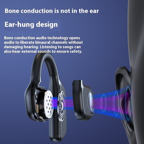 Kopfhörer Bluetooth 5.3, Sport Ohrclip Kopfhörer OWS Open Ear Kopfhörer Kabellos - Zdjęcie 20 z 24