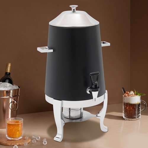 Distributore Bevande per Caffè Tè Acqua Calda con Supporto e Porta Carburante Nero Nuovo! - Foto 5 di 15
