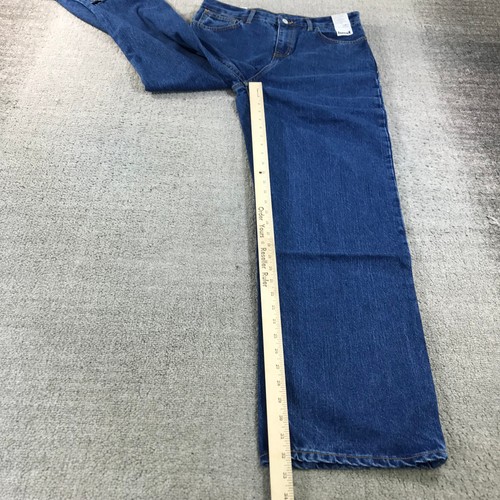 HNST Jeans Womens 32 x 32 Denim Pant High RIse Loose Wide Leg Casual Adult - Picture 4 of 9