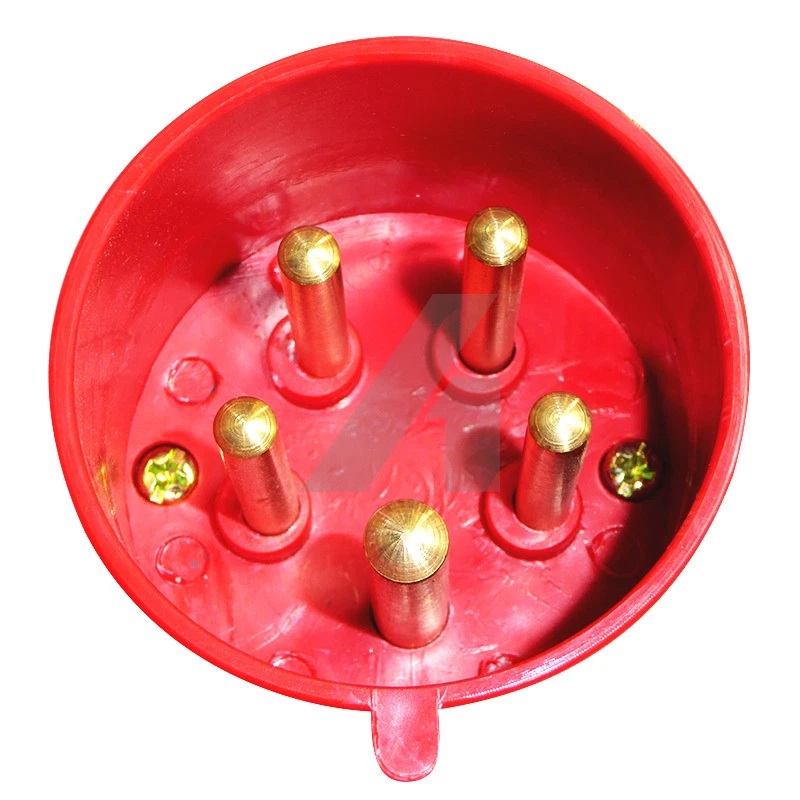 32 Amp 5 Pin Plug & Coupler Socket Waterproof IP44 3 Phase 415V 3P+N+E 32A Red - Image 4 of 4