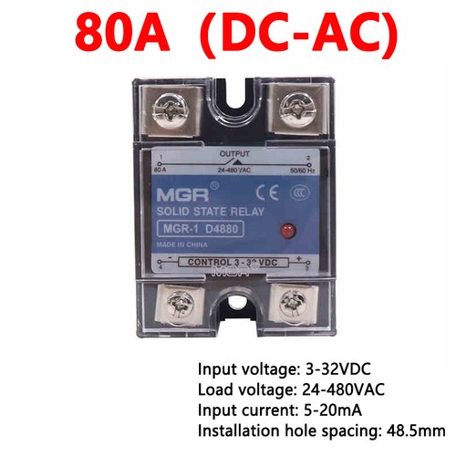 Solid State Relay SSR Single Phase DC-DC DC-AC 10A 20A 25A 40A 50A-100A 3-32VDC - Picture 30 of 34