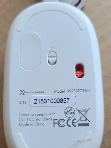 Ratón de rendimiento inalámbrico. Sin receptor USB... XR9FATOPBAT... NUEVO - Imagen 7 de 7