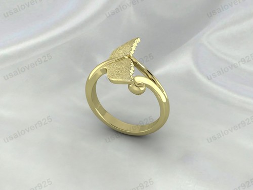 Anillo Unisex Único Parte Ballena, Joyería Hecha a Mano Latón Amarillo Alta Calidad - Imagen 13 de 24