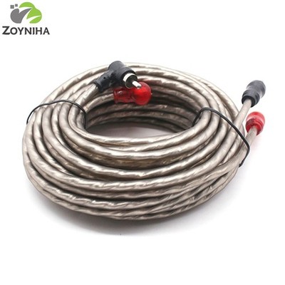 16.4FT 5M 2-Channel RCA Audio Interconnect Cable Twisted Pair OFC Copper Gray US