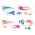  12 -pcs Wandtattalleer Quallendesign Wandtaste Abnehmbares Wandaufkleber Home