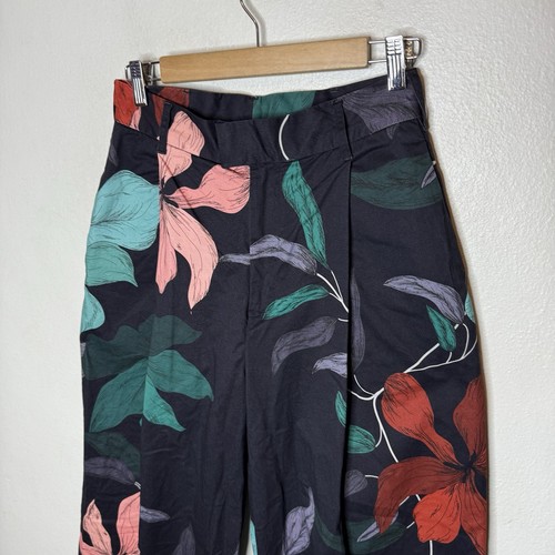 The Kit Pantalone Leigh Upstate Floreale Gamba Larga Alzata Business Donna 6 - Foto 2 di 13