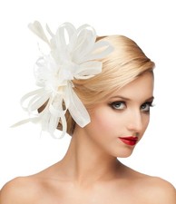Fascinator Hat Headpiece Womens 20s Wedding Hair Accessories for Derby/Wedding