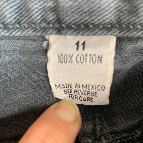 Anchor Blue Women’s Gray Pleated Baggy Jeans Sz 11 100% Cotton Vintage 90s - Picture 8 of 11